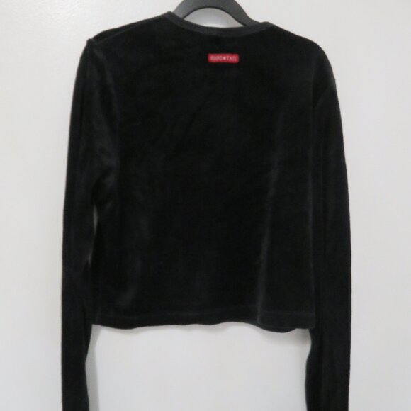 Hard Tail Velour Cropped Snaps Cardigan Good Condition - Picture 5 of 7